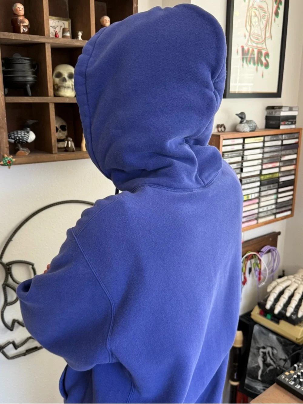 Vintage 2000s Champion Reverse Weave Blue Hoodie ~ Size Medium